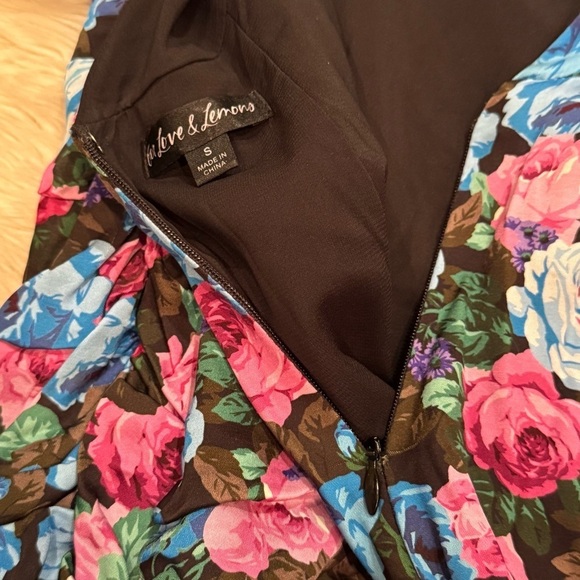 For Love & Lemons Floral Marley Mini Dress - Size Small - Picture 8 of 9